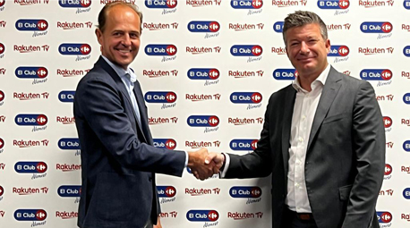 De izquierda a derecha: Cédric Dufour, CEO y presidente de Rakuten TV y Alexandre de Palmas, director ejecutivo de Carrefour España