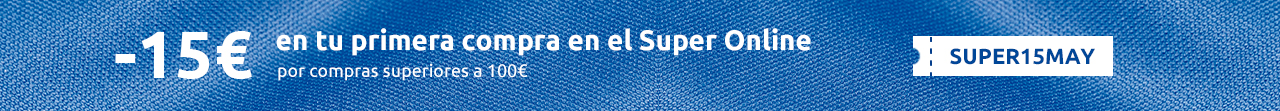 -15€ en tu primera compra en el Super Online por compras superiores a 100€